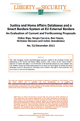№52 Justice and Home Affairs Databases and a Smart Borders System at EU External Borders. An Evaluation of Current and Forthcoming Proposals Cover Image