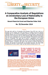 №75 A Comparative Analysis of Regulations on Involuntary Loss of Nationality in the European Union Cover Image