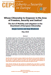 Whose Citizenship to Empower in the Area of Freedom, Security and Justice? The Act of Mobility and Litigation in the Enactment of European Citizenship Cover Image