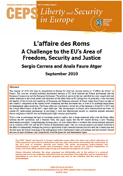 L’affaire des Roms.A Challenge to the EU’s Area of Freedom, Security and Justice Cover Image