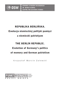 The Berlin Republic. Evolution of Germany's politics of memory and German patriotism Cover Image