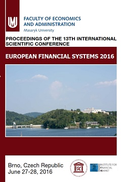 European Financial systems 2016. Proceedings of the 13th International Scientific Conference Cover Image