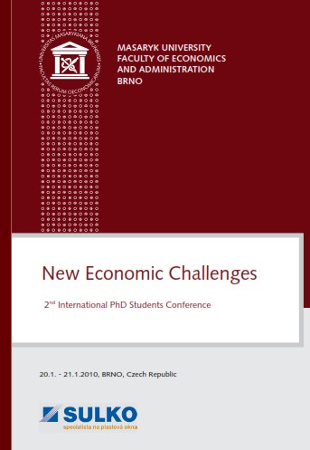 New Economic Challenges: 2nd International PhD Students Conference. 20. 1. – 21. 1. 2010 Cover Image
