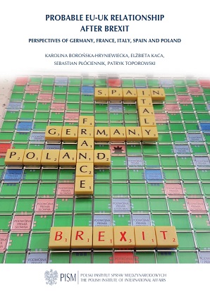 Probable EU-UK Relationship after Brexit Perspectives of Germany, France, Italy, Spain and Poland Cover Image