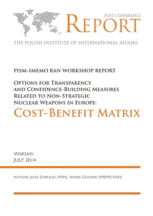 Options for Transparency and Confidence-Building Measures Related to Non-Strategic Nuclear Weapons in Europe: Cost-Benefit Matrix Cover Image