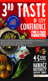 Taste of City Food and Place Marketing Conference 2018 Programme and Abstracts Book Cover Image