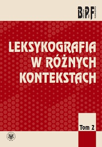 Dictionary of Polish dialect in Gródek Podolski – methodological assumptions Cover Image