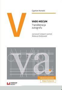 “Vade-mecum”. A Transliteration of the Autograph Cover Image