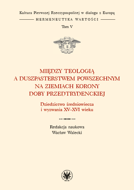 Bernardine piety in the light of chapters De mensa and De infirmis from the work Manuale instructionis novitiorum Innocent of Kościan Cover Image