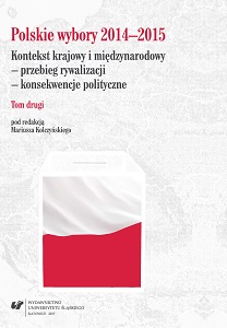 Polish elections 2014–2015. The national and international context - the course of the competition - political consequences. Vol. 2