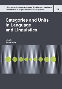 Categories and Units in Language and Linguistics Cover Image