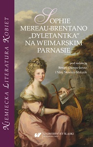 Sophie Mereau-Brentano and her ways to write Cover Image
