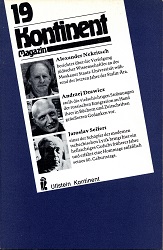 КОНТИНЕНТ / CONTINENT East-West-Forum – Issue 1981 / 19