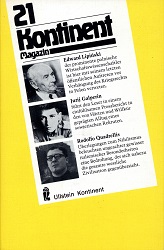 КОНТИНЕНТ / CONTINENT East-West-Forum – Issue 1982 / 21
