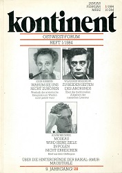KONTINENT / КОНТИНЕНТ – Ost-West-Forum – Ausgabe 1984 / 28