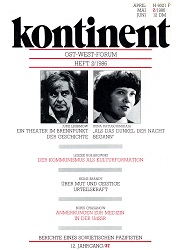 КОНТИНЕНТ / CONTINENT East-West-Forum – Issue 1986 / 37