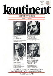 КОНТИНЕНТ / CONTINENT East-West-Forum – Issue 1983 / 25 Cover Image