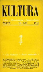 PARIS KULTURA – 1951/048 – October Cover Image