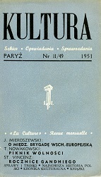 PARIS KULTURA –  1951/049 – November Cover Image