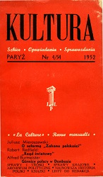 PARIS KULTURA – 1952-054 – April Cover Image