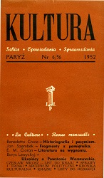 PARIS KULTURA – 1952/056 – June Cover Image