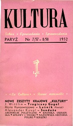 PARIS KULTURA – 1952 / 057 + 058