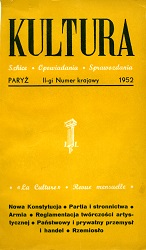 PARIS KULTURA – 1952/National Issue – October Cover Image