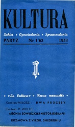 PARIS KULTURA – 1953/063 – January Cover Image