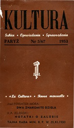 PARIS KULTURA – 1953/067 – May Cover Image