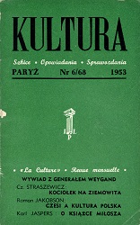 PARIS KULTURA – 1953 / 068 Cover Image