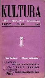 PARIS KULTURA – 1953/071 – September Cover Image