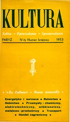 PARIS KULTURA – 1953/Special Issue – May Cover Image