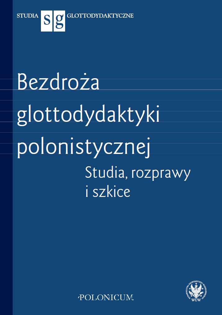 The Sociological Aspects of Expressing Negative Emotions Using Polish as a Foreign Language Cover Image