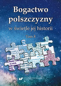 The richness of the Polish language in the light of its history, volume 8 Cover Image