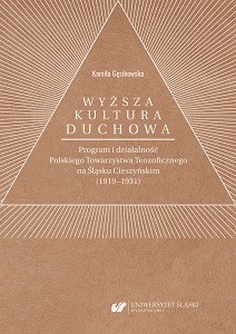 “Higher Spiritual Culture”. The program and activity of the Polish Theosophical Society in the Cieszyn Silesia Cover Image