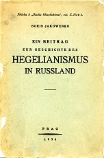 A Contribution to the History of Hegelianism in Russia