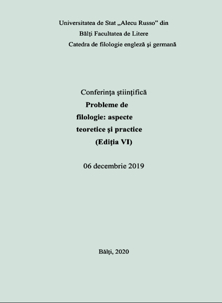 PROSPECTS OF DISCIPLINE INTEGRATION "UKRAINIAN LANGUAGE AND LITERATURE" WITH THE HUMANITIES SUBJECTS OF THE GYMNASIC LINK OF EDUCATION OF THE REPUBLIC OF MOLDOVA Cover Image