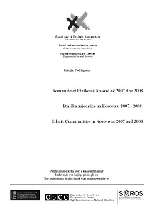 Ethnic Communities in Kosovo in 2007 and 2008 Cover Image