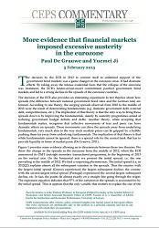 More evidence that financial markets imposed excessive austerity in the Eurozone