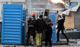 A civil war begins in Ukraine