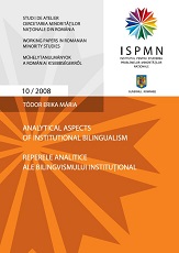 Analytical aspects of institutional bilingualism Cover Image