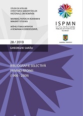 Bibliografie selectiva privind rromii (1990-2009)