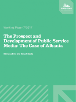 The Prospect and Development of Public Service Media: The Case of Albania
