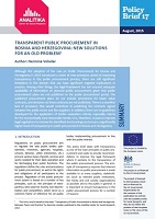 Transparent Public Procurement in Bosnia and Herzegovina: New Solutions for an Old Problem