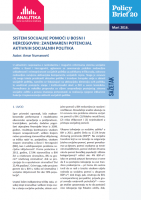 Social Assistance System in Bosnia and Herzegovina: Neglected Potential of Active Social Policies
