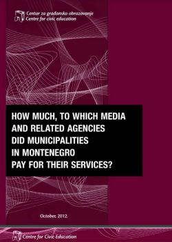 How much, to which media and related agencies did municipalities in Montenegro pay for their services?