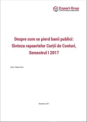 About how public money is lost: Synthesis of the reports of the Court of Accounts, Semester I 2017 Cover Image