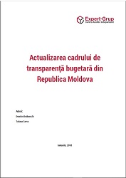 Actualizarea cadrului de transparență bugetară din Republica Moldova