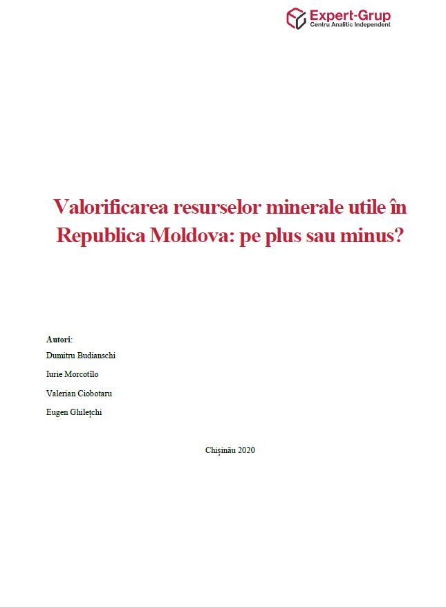 Valorificarea resurselor minerale utile în Republica Moldova: pe plus sau minus?