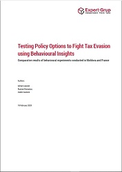 Testing Policy Options to FightTax Evasion using Behavioural Insights